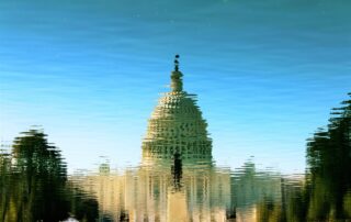 reflection of capital building in water