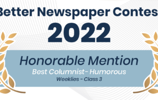 Honorable mention - best column